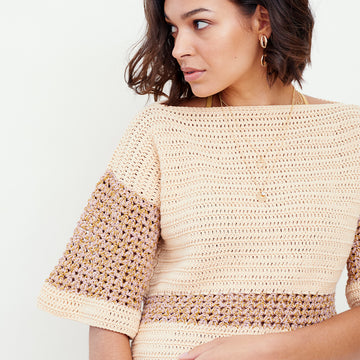 Paintbox Yarns Terramar Top Crochet Pattern