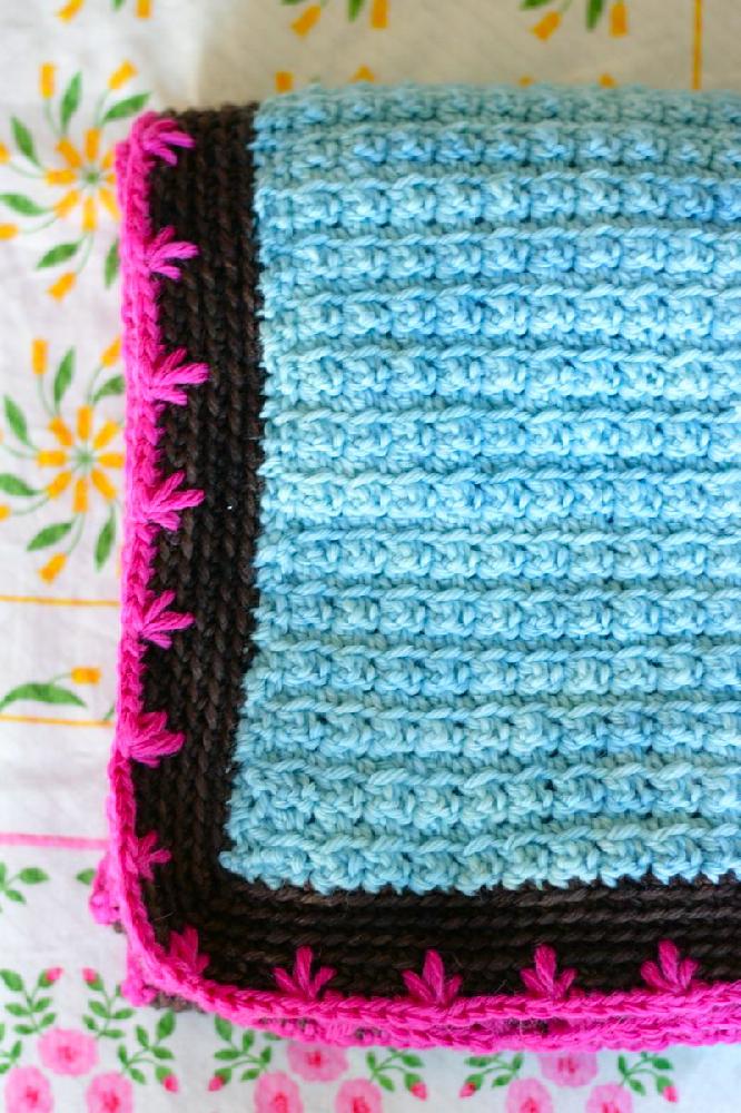Sprinkled Flowers Baby Blanket