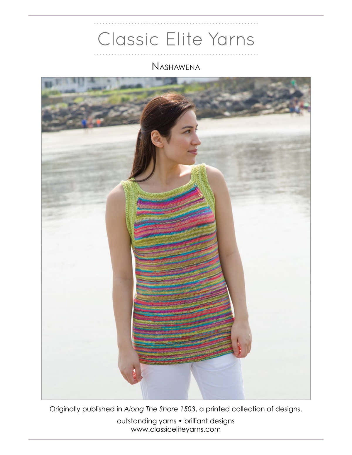 Classic Elite Yarns Nashawena Jumper Knitting Pattern