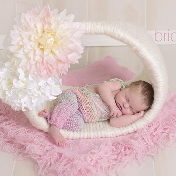 Lace Crochet Overall Set