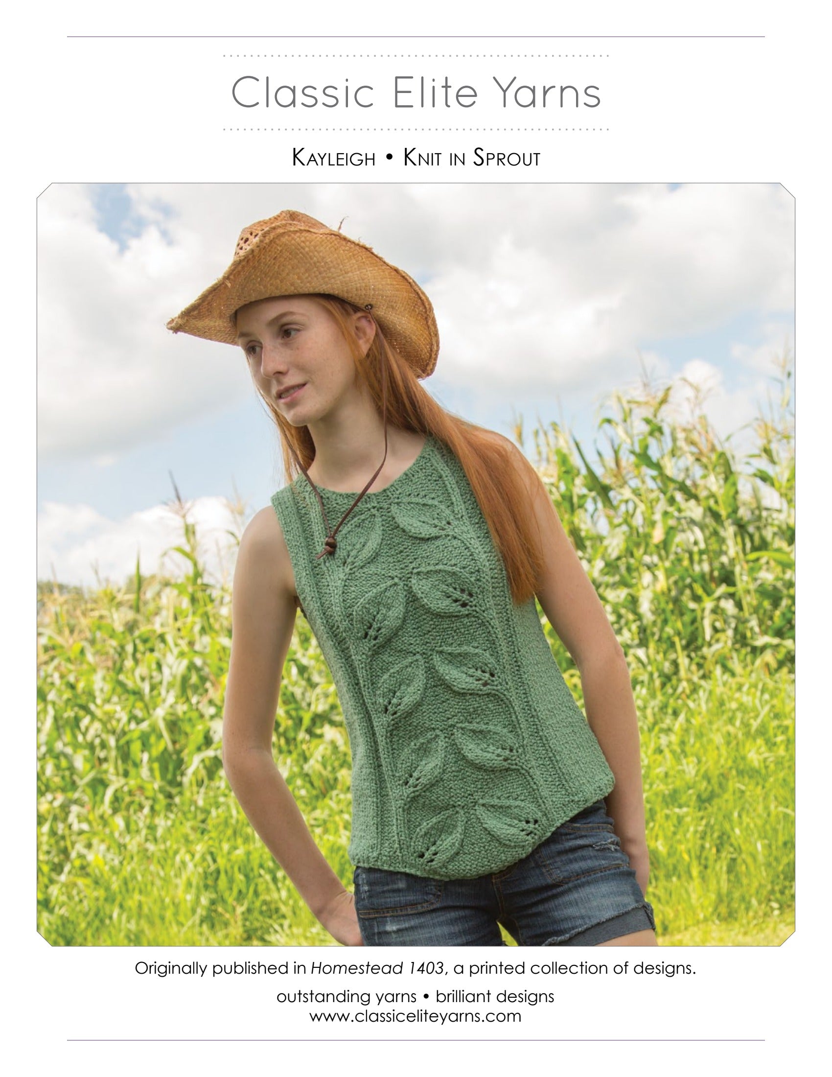 Classic Elite Yarns Kayleigh Jumper Knitting Pattern