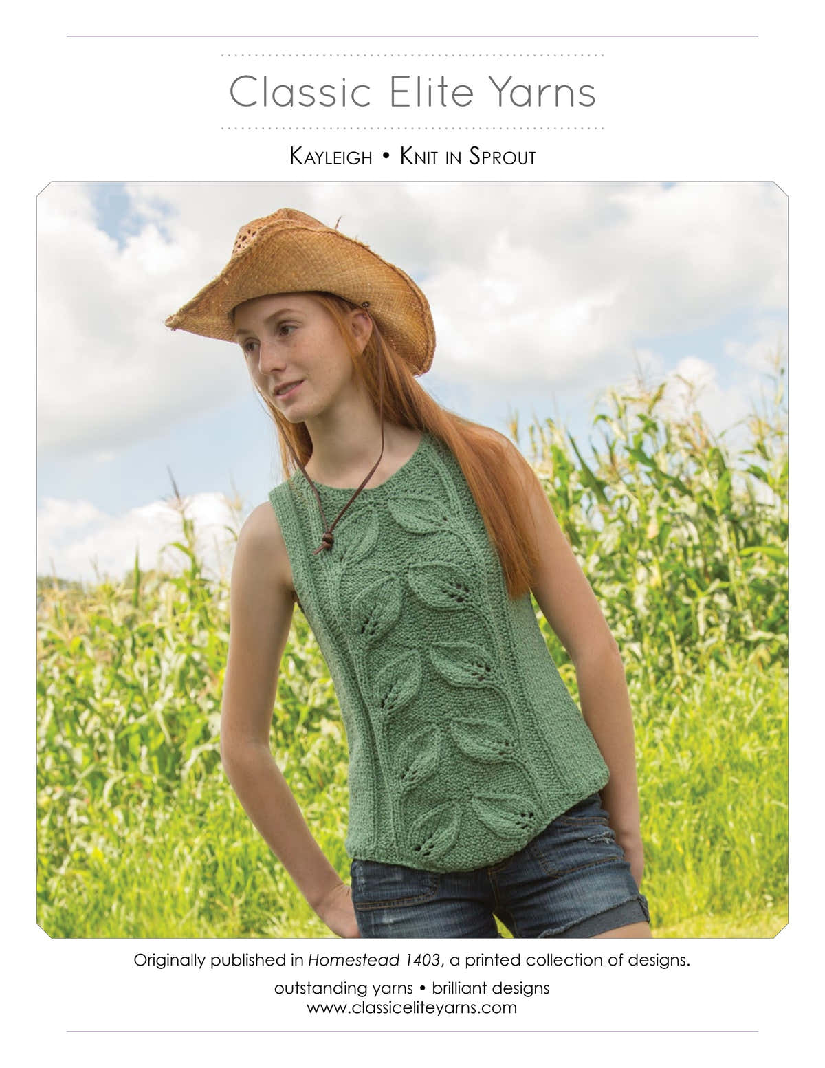 Classic Elite Yarns Kayleigh Jumper Knitting Pattern