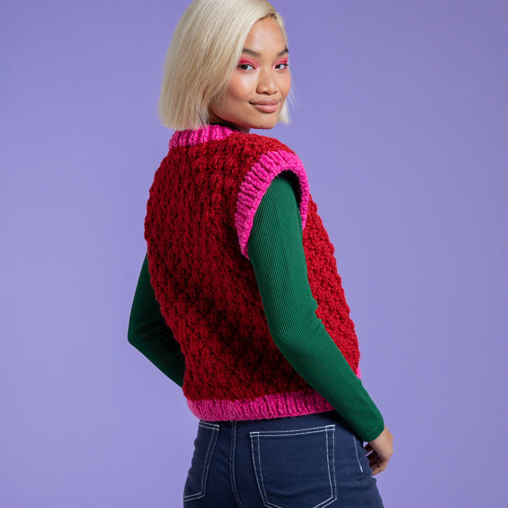 Paintbox Yarns Living Your Best Vest Knitting Pattern
