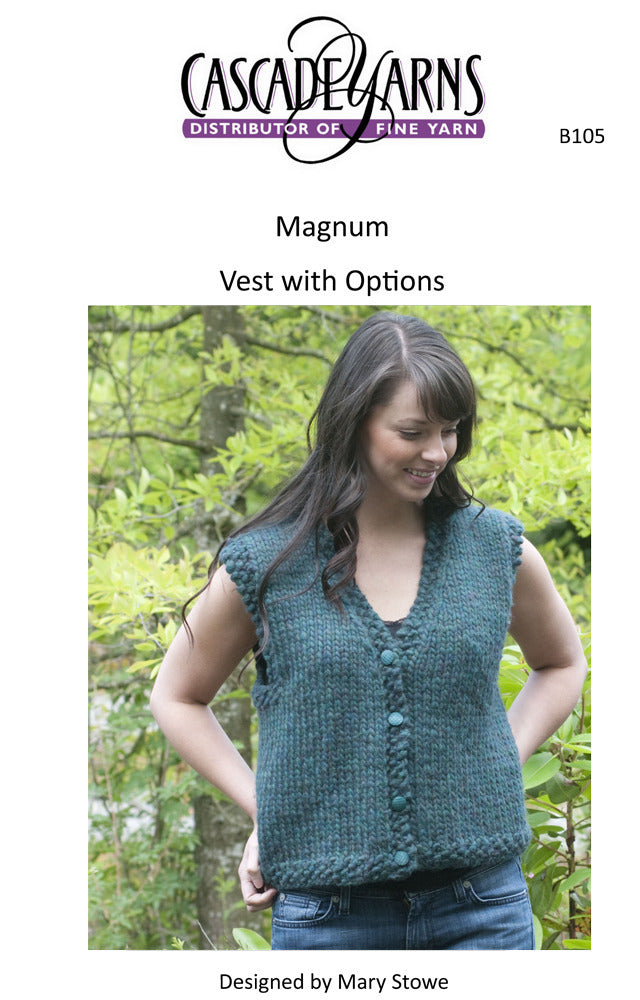 Vest with Options in Cascade Magnum - B105 - Free PDF