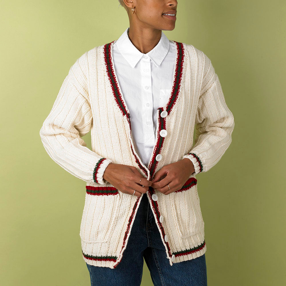 Paintbox Yarns Championship Cardigan Knitting Pattern