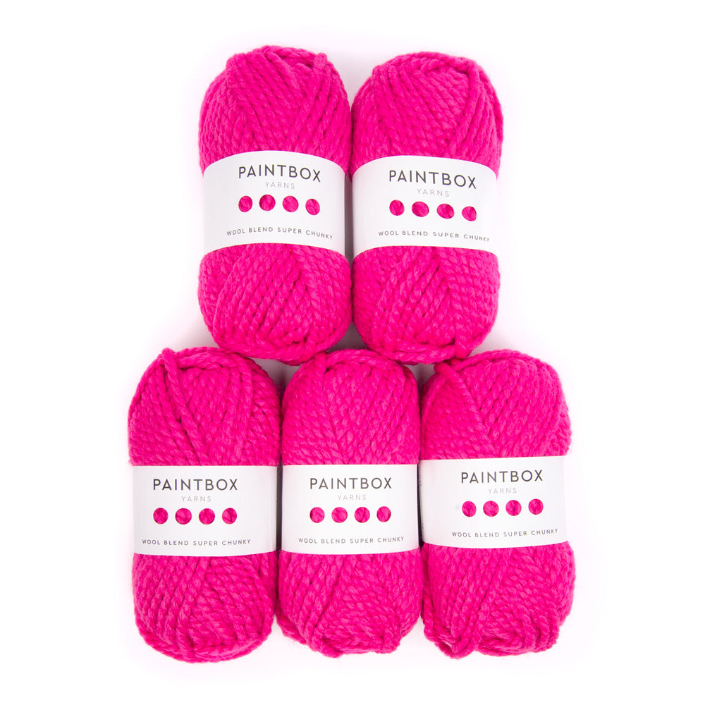 Paintbox Yarns Wool Blend Super Chunky 5 Ball Value Pack Yarn - Acrylic Super Chunky