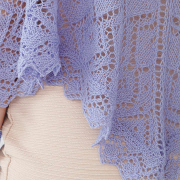 Debbie Bliss Lace Edged Shawl Knitting Pattern
