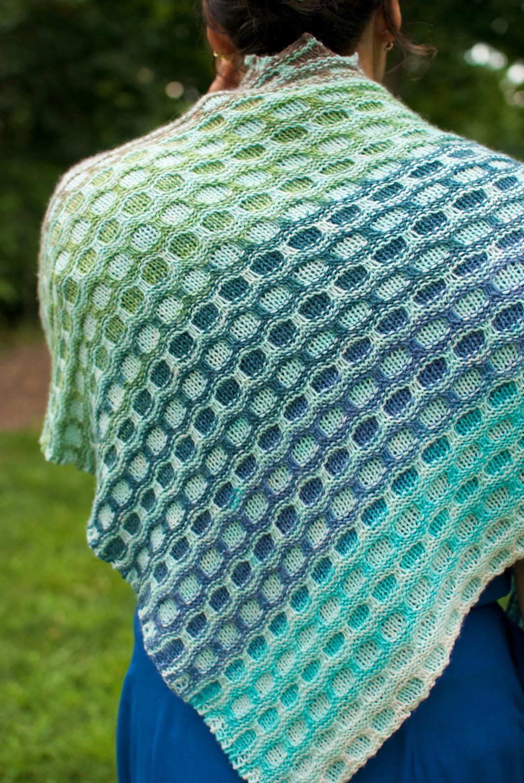Frozen Lake Shawl