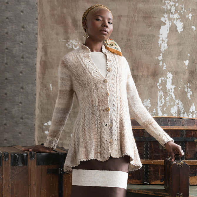 Noro A-Line Cardigan Knitting Pattern