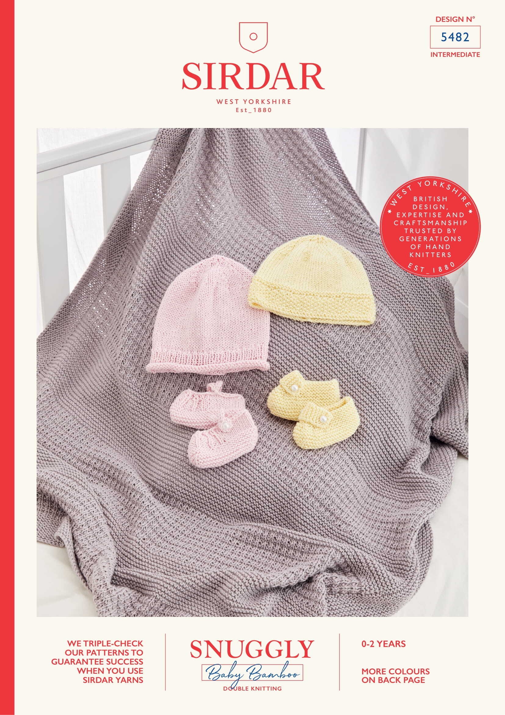 Sirdar Baby Hats & Booties Blanket Knitting Pattern