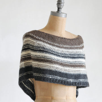 Blue Sky Fibers Shadow Capelet Knitting Pattern