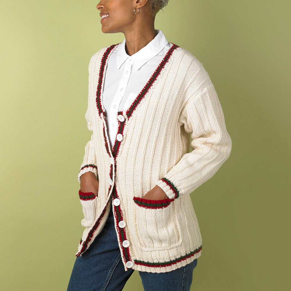 Paintbox Yarns Championship Cardigan Knitting Pattern