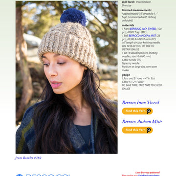 Berroco Glynis Hat Knitting Pattern