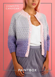 Paintbox Yarns Confetti Cardigan Knitting Pattern