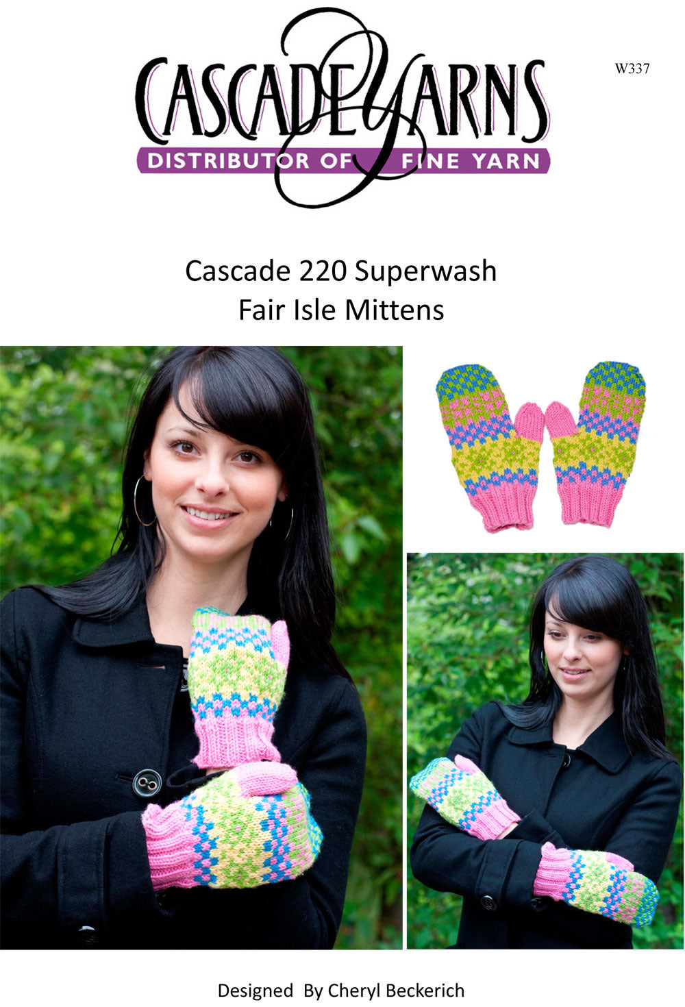 Fair Isle Mittens in Cascade 220 Superwash - W337 - Free PDF