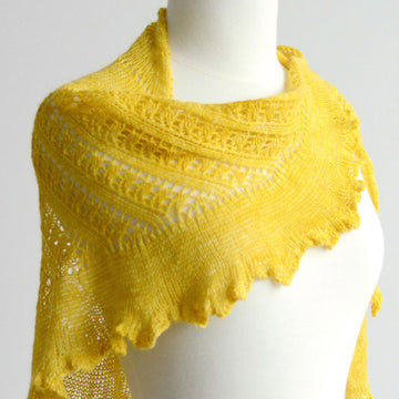 SweetGeorgia Shattered Sun Shawl Wrap Knitting Pattern