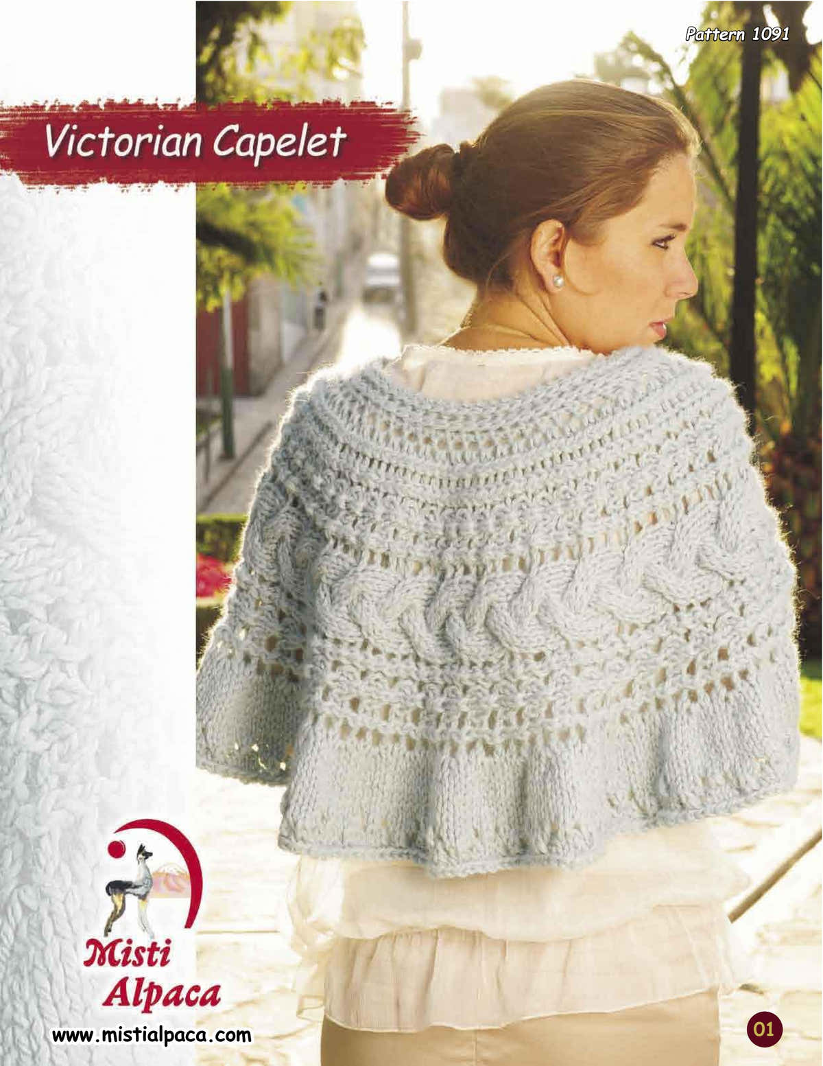 Misti Alpaca Victorian Capelet Knitting Pattern