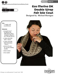 Double Wrap Fair Isle Cowl in Cascade Yarns Eco Merino DKFree