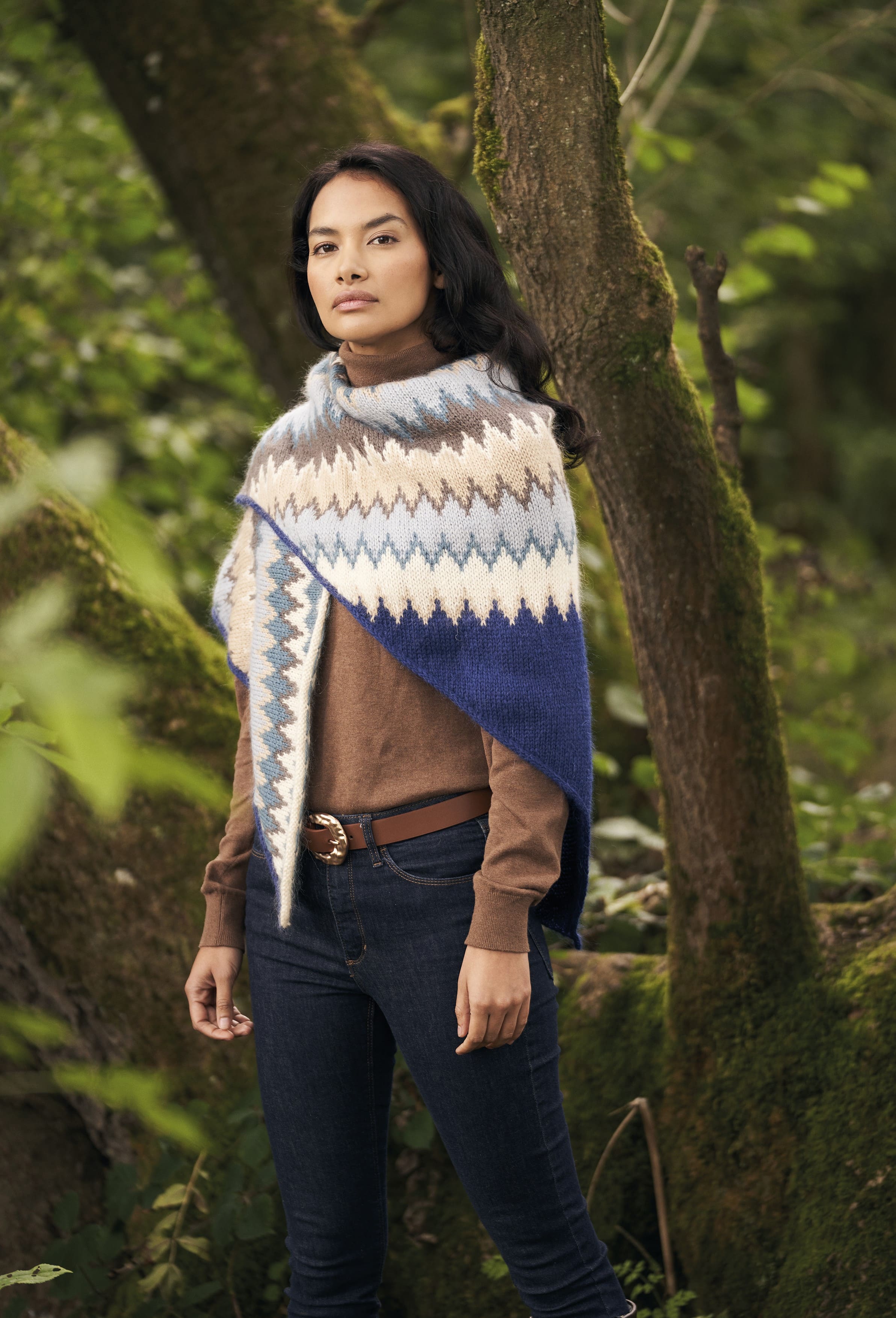 Fairisle Wrap Knitting Pattern