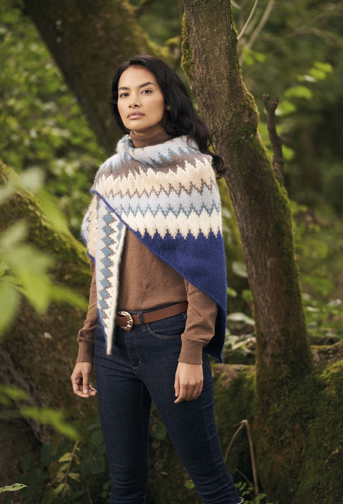 Fairisle Wrap Knitting Pattern