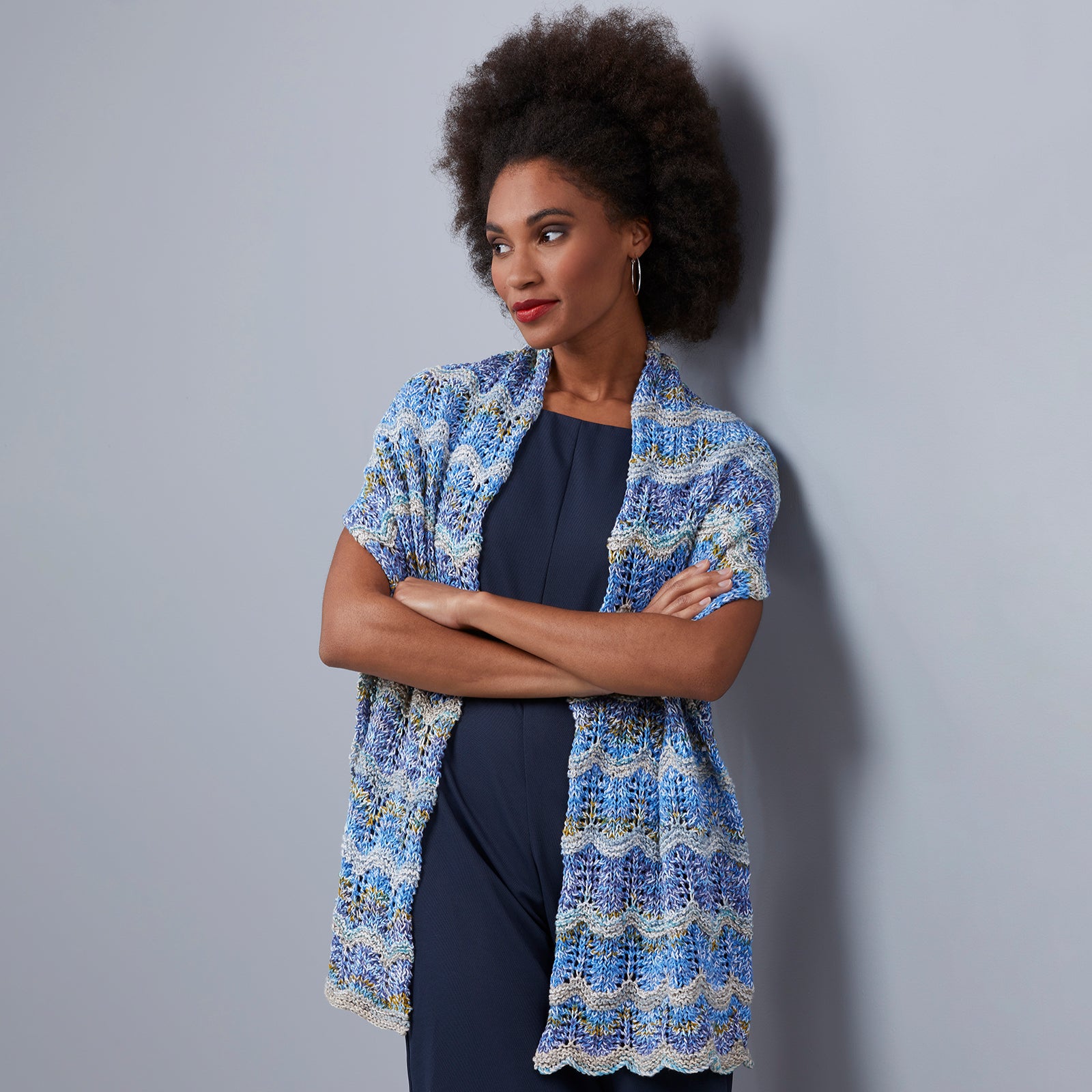 Sesia Naomi Wrap Knitting Pattern