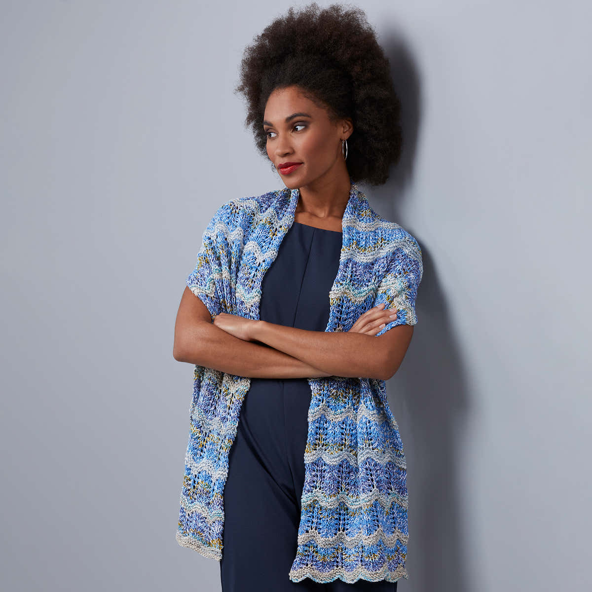 Sesia Naomi Wrap Knitting Pattern