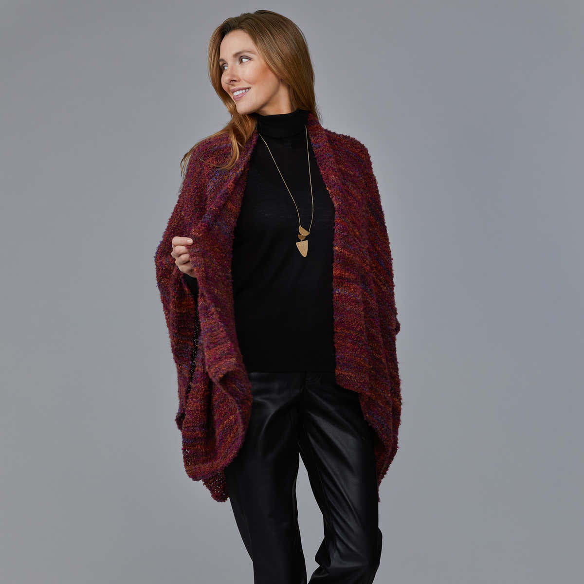 Stacy Charles Fine Yarns Elia Wrap Cape Knitting Pattern