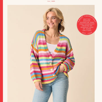Vibe Crop Cardigan Jumper Knitting Pattern
