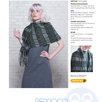 Berroco Mayenne Wrap Knitting Pattern