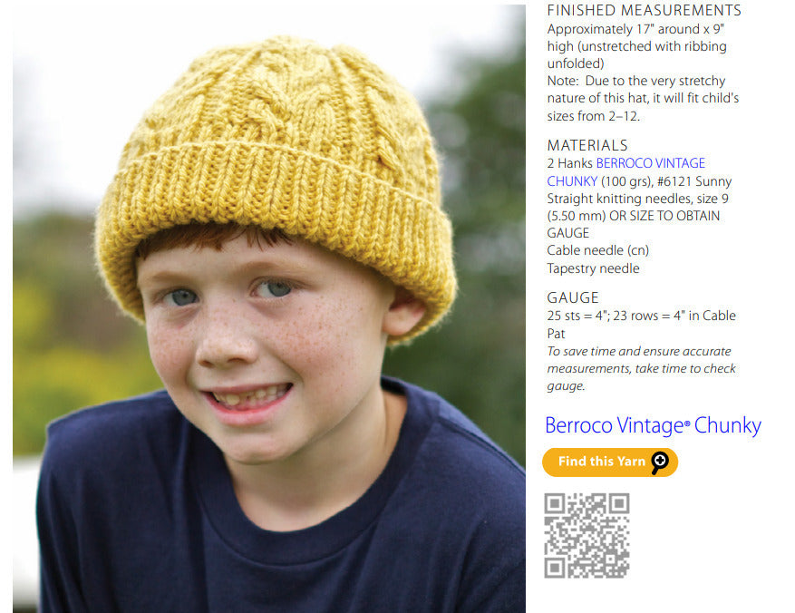 Haybrook Hat Knitting Pattern