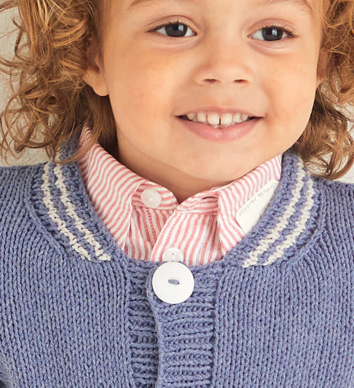 Sirdar Varsity Jacket Cardigan Knitting Pattern