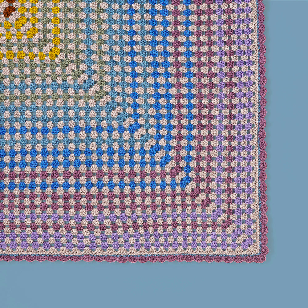 Paintbox Yarn Fireside Granny Square Blanket