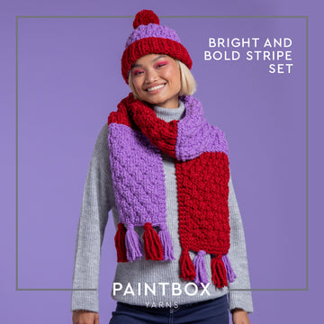 Paintbox Yarns Bright and Bold Stripe Set Knitting Pattern