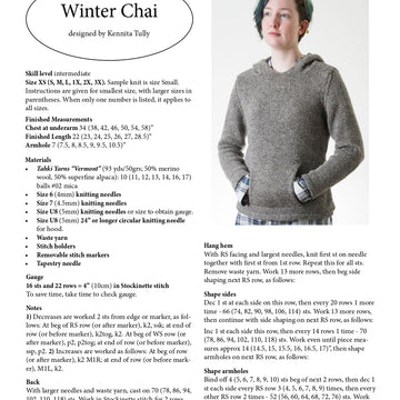 Wildflowerknits Winter Chai Jumper Knitting Pattern