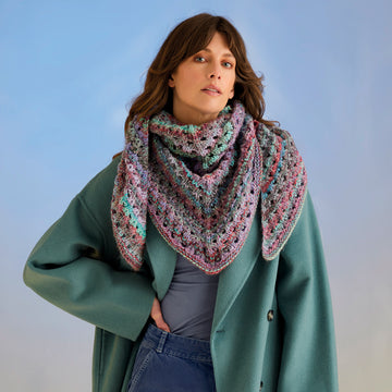 Sirdar Sea Shells Shawl Wrap Knitting Pattern