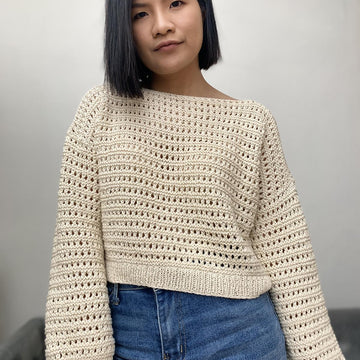 Lacy knitted sweater
