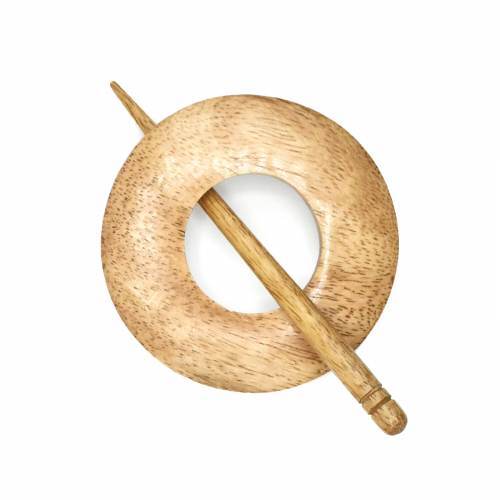 LYKKE Works Mango Wood Shawl Pin