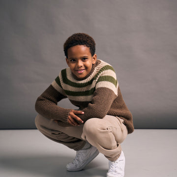 Pinstripe Sweater Jumper Knitting Pattern