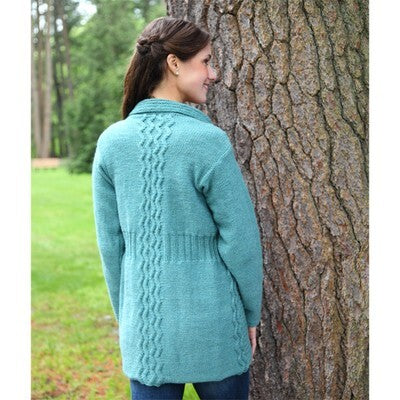 Valley Yarns Out of the Blue Cardigan Knitting Pattern
