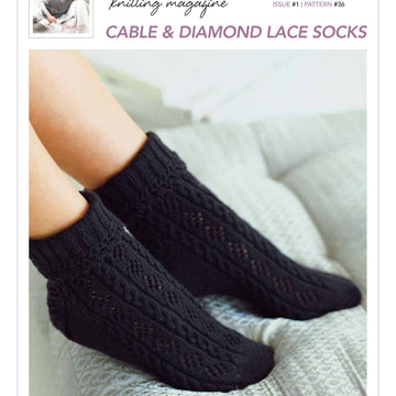 Debbie Bliss Cable & Diamond Lace Socks PDF