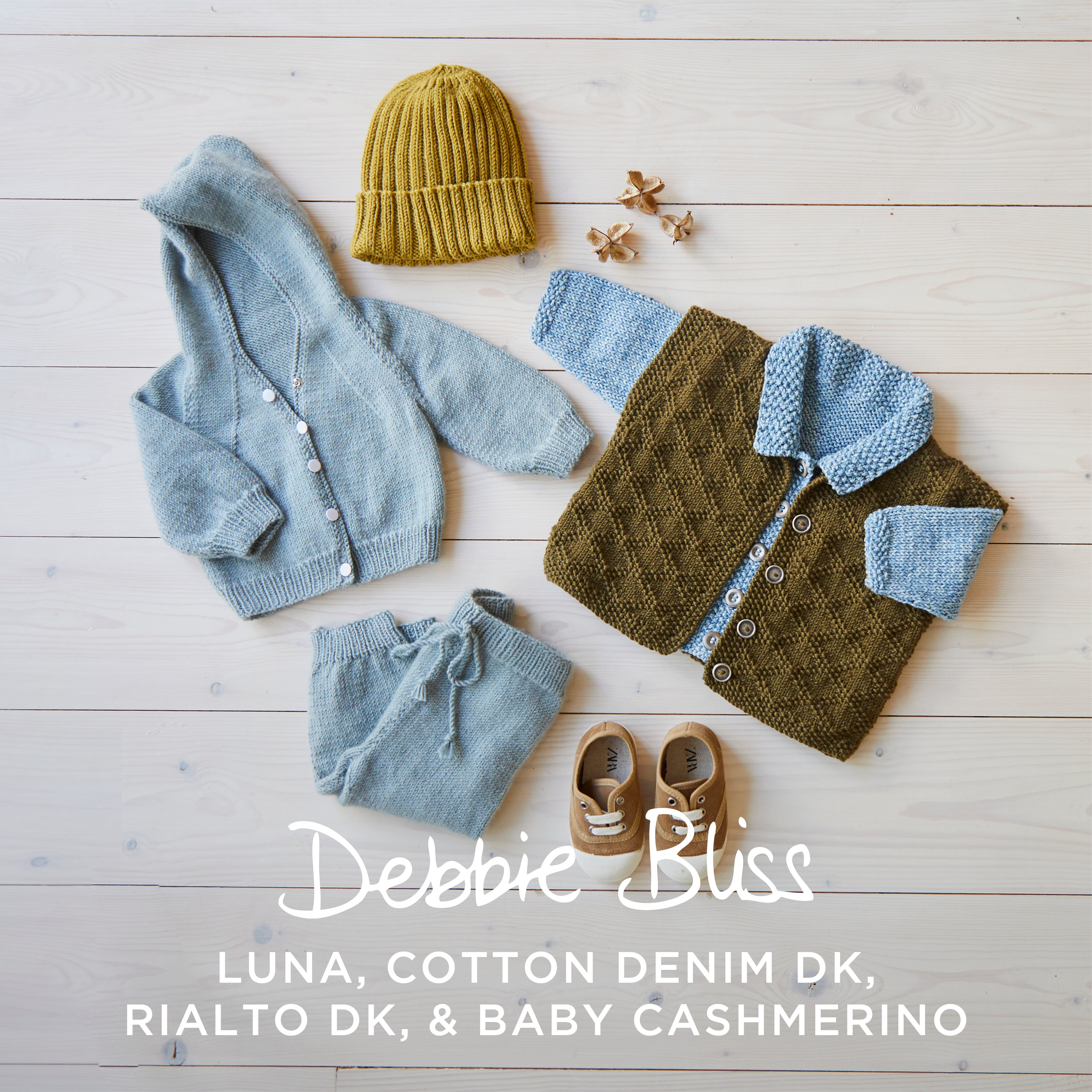 Debbie Bliss Baby Sport Jacket, Hoodie, Gilet, Joggers & Hat