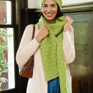 Milford Hat & Scarf in Berroco Modern Comfort Knitting