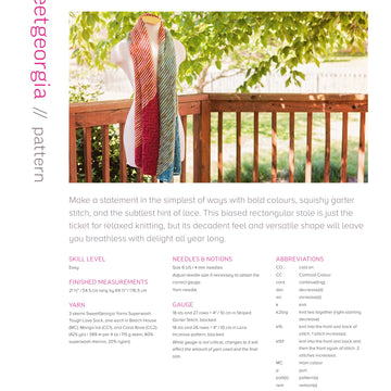SweetGeorgia Litr?kur Wrap Knitting Pattern