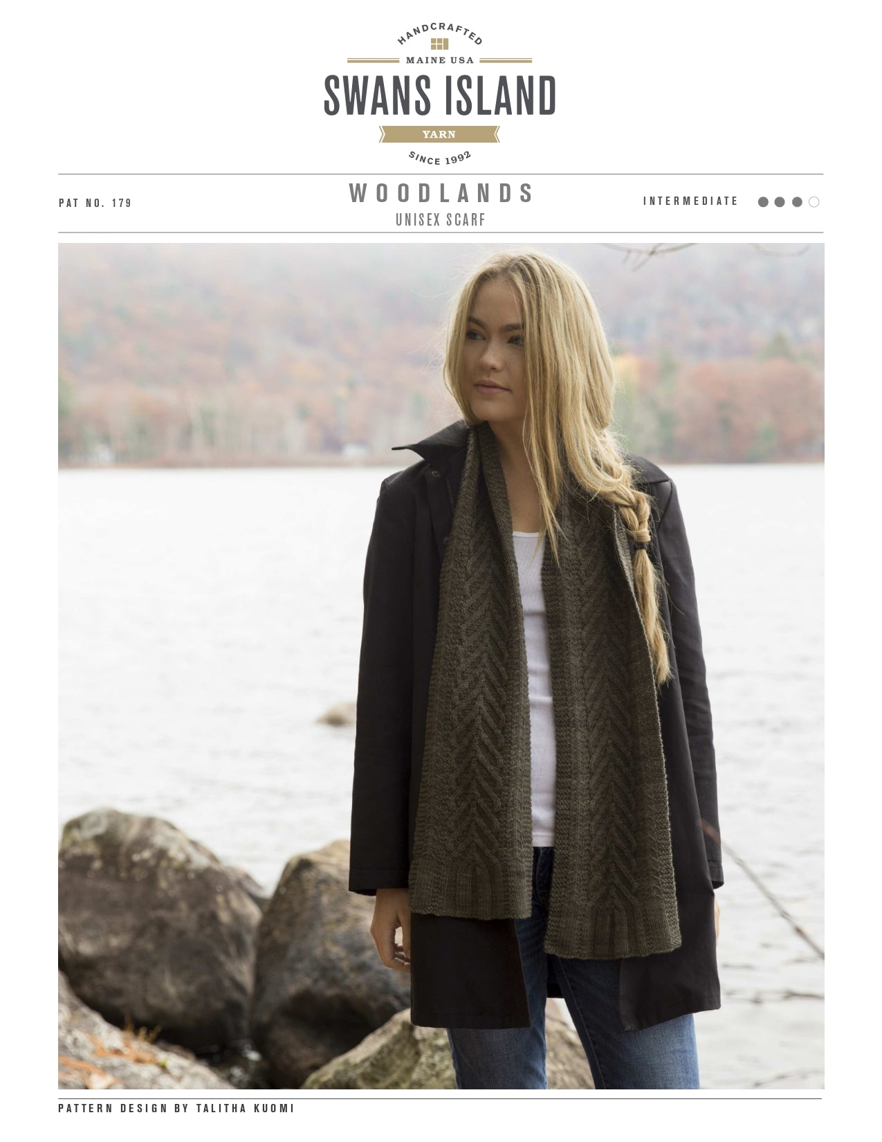 Swans Island Woodlands Scarf Knitting Pattern