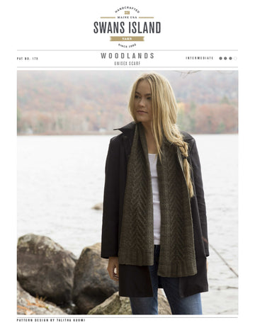 Swans Island Woodlands Scarf Knitting Pattern
