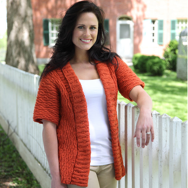 Valley Yarns Ingrid Cardigan Knitting Pattern