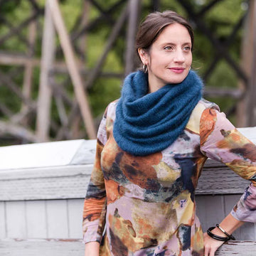 Churchmouse Studio AlexandraÃ¢â‚¬â„¢s Airplane Scarf in Rowan Kidsilk Mohair