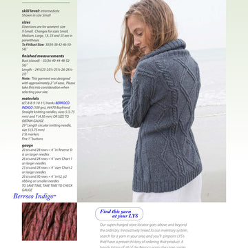 Berroco Larkspur Cardigan Knitting Pattern