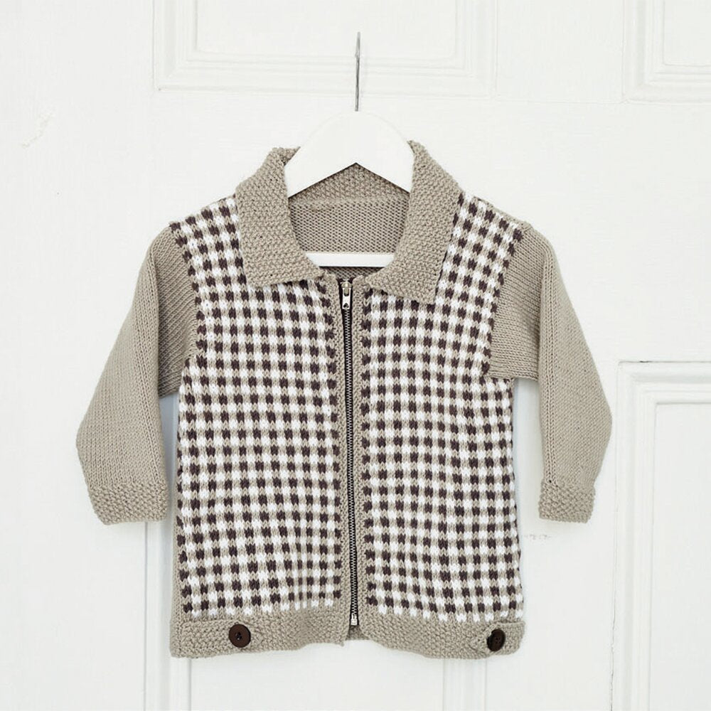 Debbie Bliss Gingham Jacket Knitting Pattern