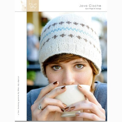 Blue Sky Fibers Java Cloche Hat Knitting Pattern